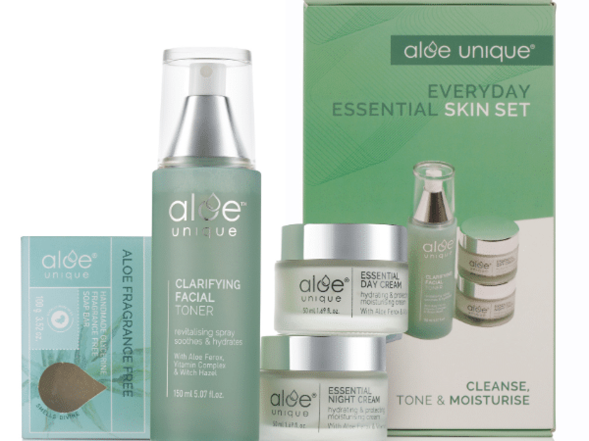 Buy Essential Everyday Skincare Set - Aloe Unique Online Store