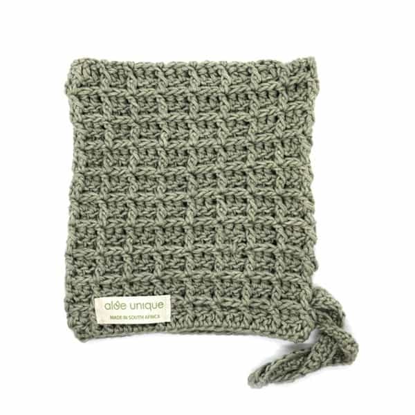 knitted cotton washcloths | Aloe Ferox Skin Products